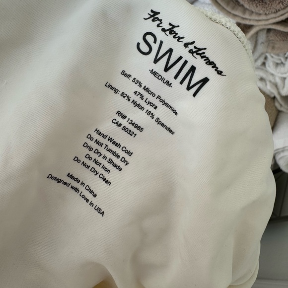 For Love & Lemons White Belize One Piece Swimsuit - Picture 4 of 5